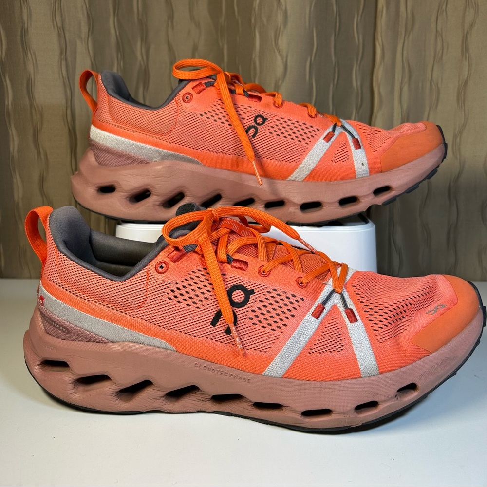 On Cloud Cloudsurfer Trail Men’s 12 Running Shoes - Flame Dustrose 3ME10112150